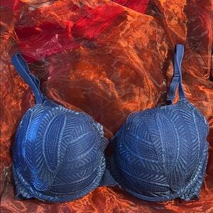 La SENZA Midnight Blue Lace full coverage Bra